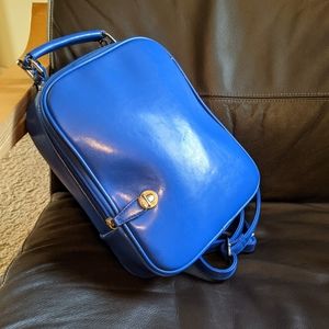 Vegan leather eléctric blue purse